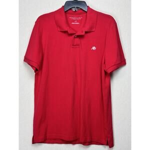 Aeropostale A87 Men’s Red 100% Cotton Short Sleeve Golf Polo Shirt Size L